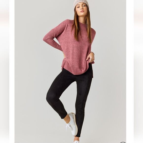 Francesca Kylie Faux leather leggings, nwt - Picture 1 of 8